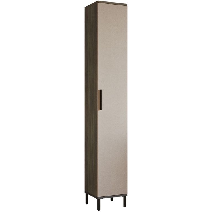 Kaappi Linento Furniture VE3, ruskea/harmaa