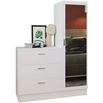Säilytyskaluste Linento Furniture CC6, valkoinen, 100cm