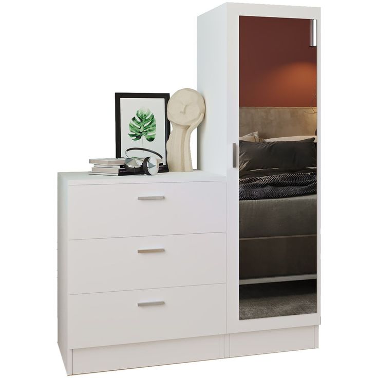Säilytyskaluste Linento Furniture CC6, valkoinen