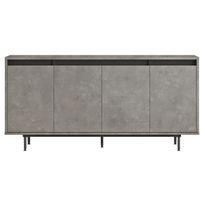 Senkki Linento Furniture LV30-RL harmaa/musta