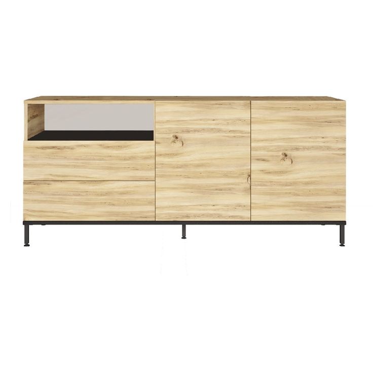 Senkki Linento Furniture LV32-KL tammi/musta