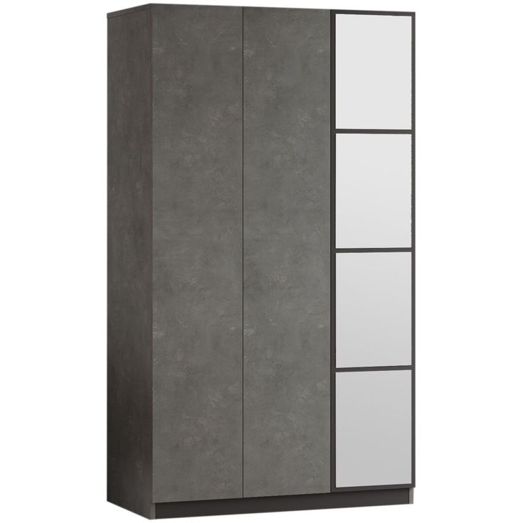 Vaatekaappi Linento Furniture HM1, antrasiitti/harmaa