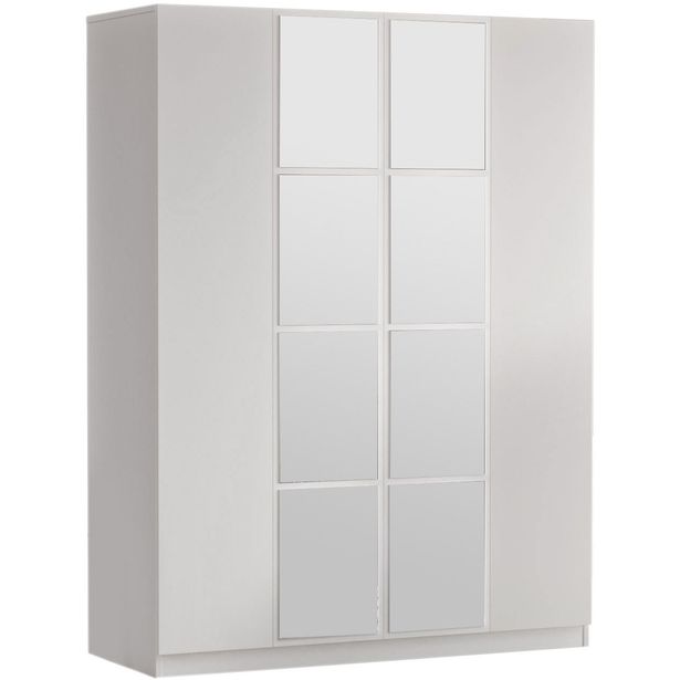 Vaatekaappi Linento Furniture HM2, valkoinen