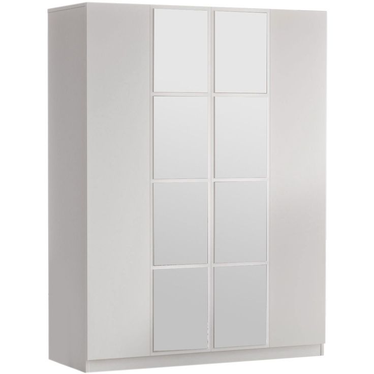 Vaatekaappi Linento Furniture HM2, valkoinen