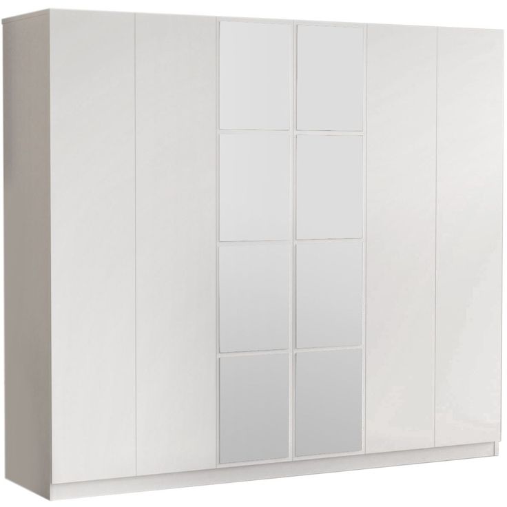 Vaatekaappi Linento Furniture HM3, valkoinen