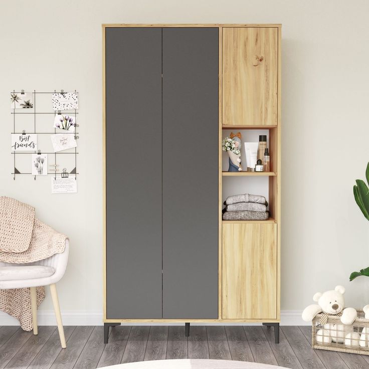 Vaatekaappi Linento Furniture AR9, eri värejä
