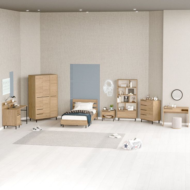 Makuuhuoneen huonekalusetti Linento Furniture ON27