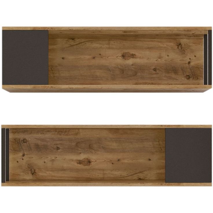 Seinähylly Linento Furniture VG18, 2-osainen, ruskea