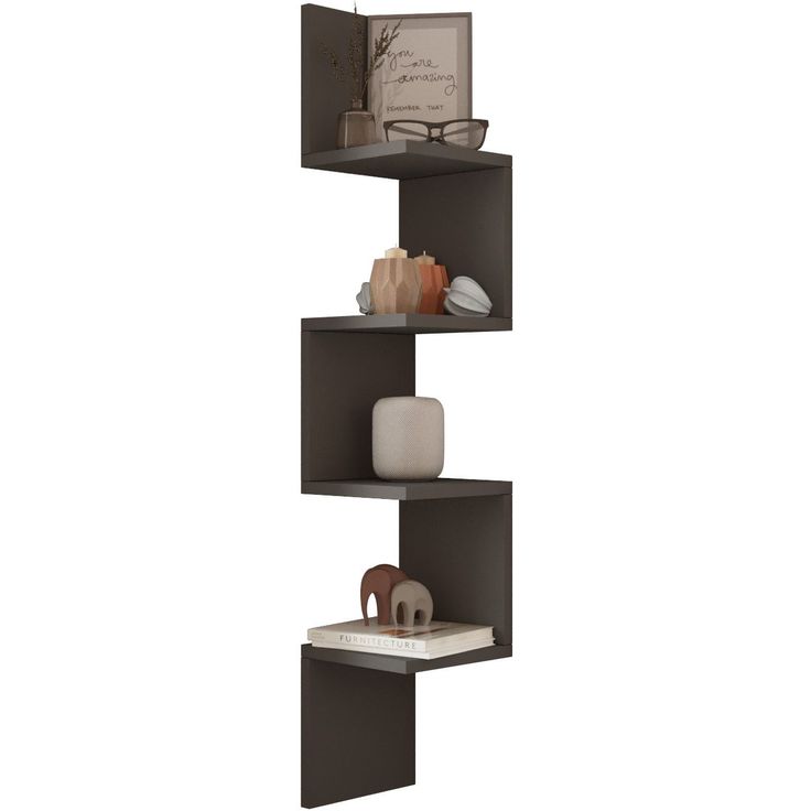 Seinähylly Linento Furniture WL9, antrasiitti