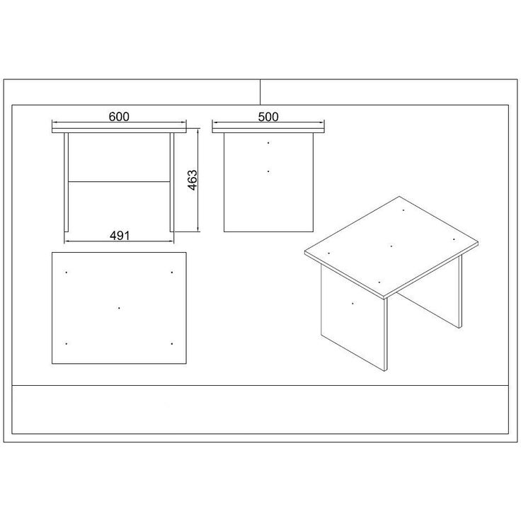 Toimistokalustesetti Linento Furniture Vo18-Ba, ruskea/antrasiitti