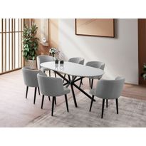 Ruokapöytä Linento Furniture Aura, 180x90cm