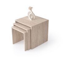 Sarjapöytä Linento Furniture Flex-9409, beige travertiinikuosi
