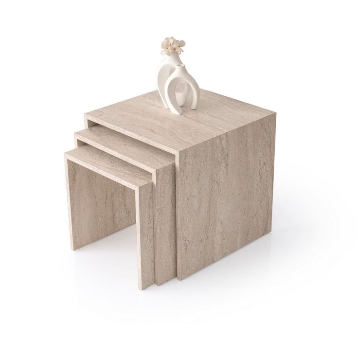 Sarjapöytä Linento Furniture Flex-9409, beige travertiinikuosi