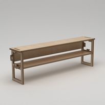TV-taso Linento Furniture Linea, leveys 220cm, puunruskea