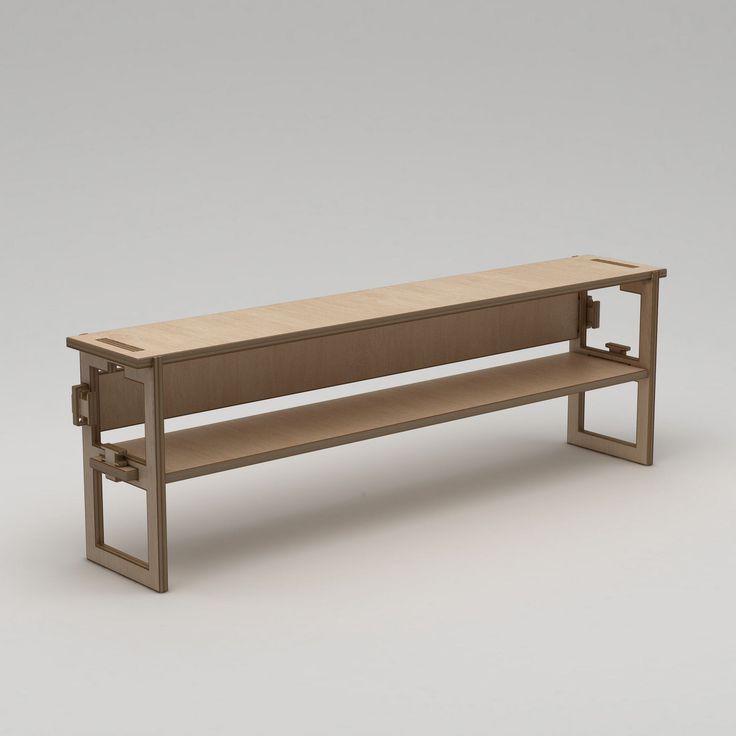 TV-taso Linento Furniture Linea, leveys 220cm, puunruskea