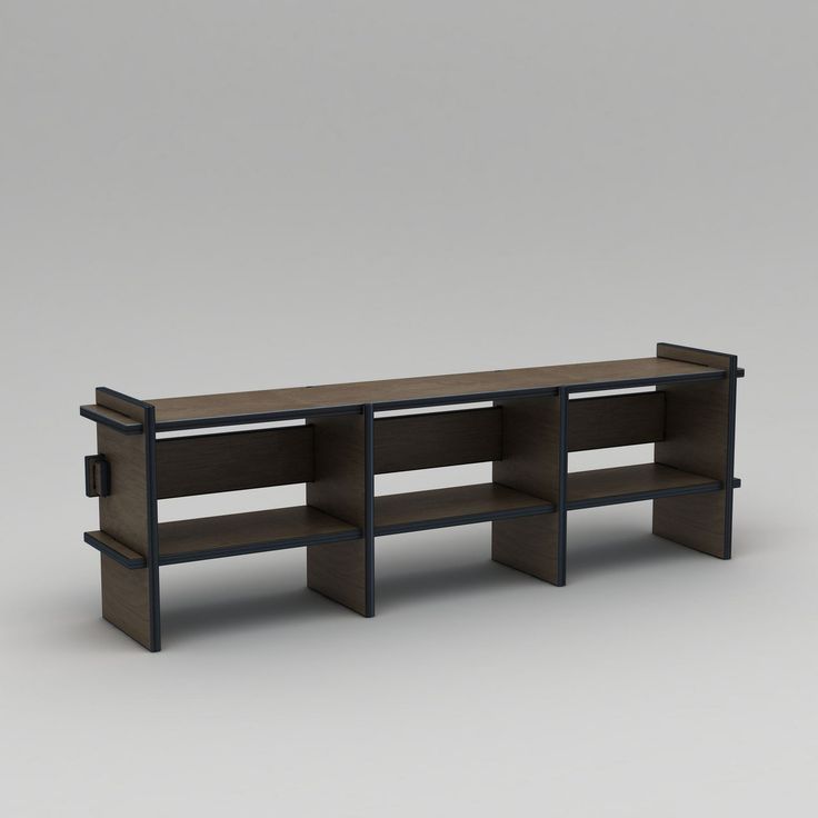 TV-taso Linento Furniture Umbra, leveys 220cm, pähkinänruskea