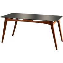 Ruokapöytä Linento Furniture Touch, lasi, ruskea