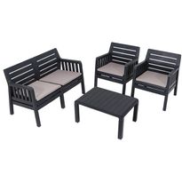 Oleskeluryhmä Linento Garden Lara 4:n istuttava + pehmusteet