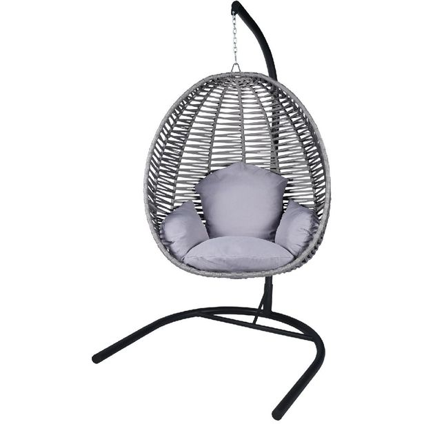 Garden Single Swing Chair Linento Garden Fındık Grey