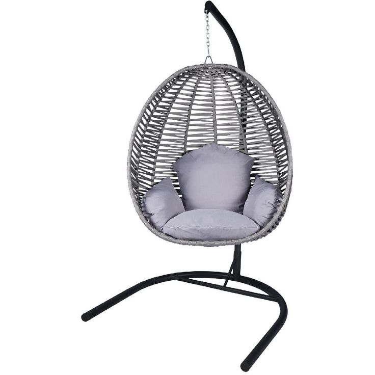 Garden Single Swing Chair Linento Garden Fındık Grey