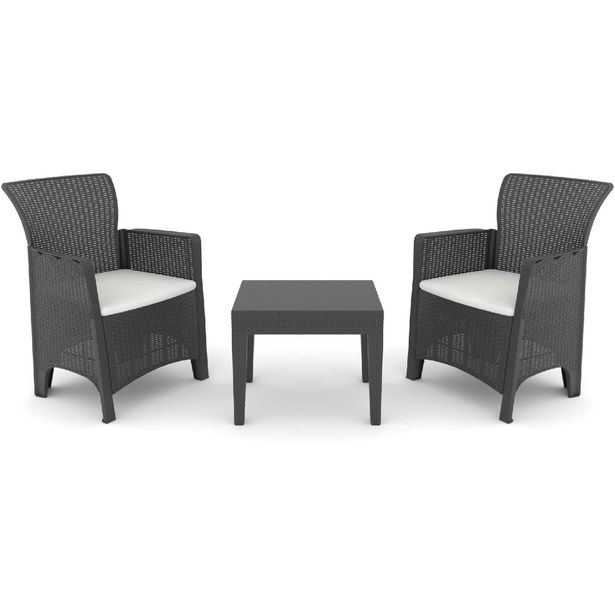 Garden Lounge Set Linento Garden Troya Balcony 1 Anthracite