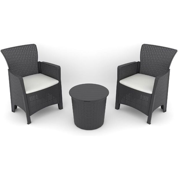 Garden Lounge Set Linento Garden Troya Balcony 2 Anthracite