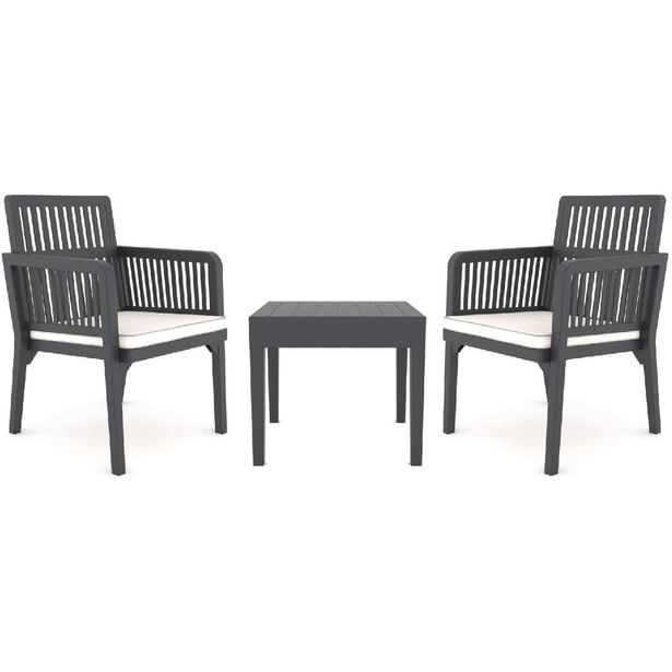 Garden Lounge Set Linento Garden Lizbon Balcony  Anthracite