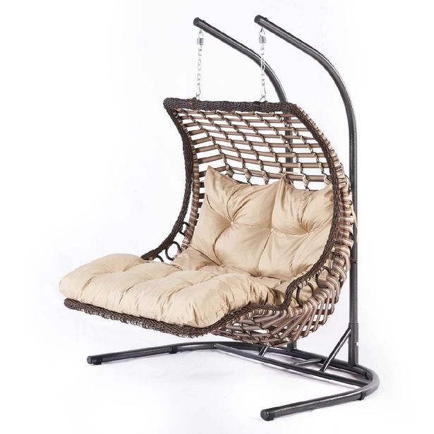 Garden Double Swing Chair Linento Garden Bodrum V2  Cream