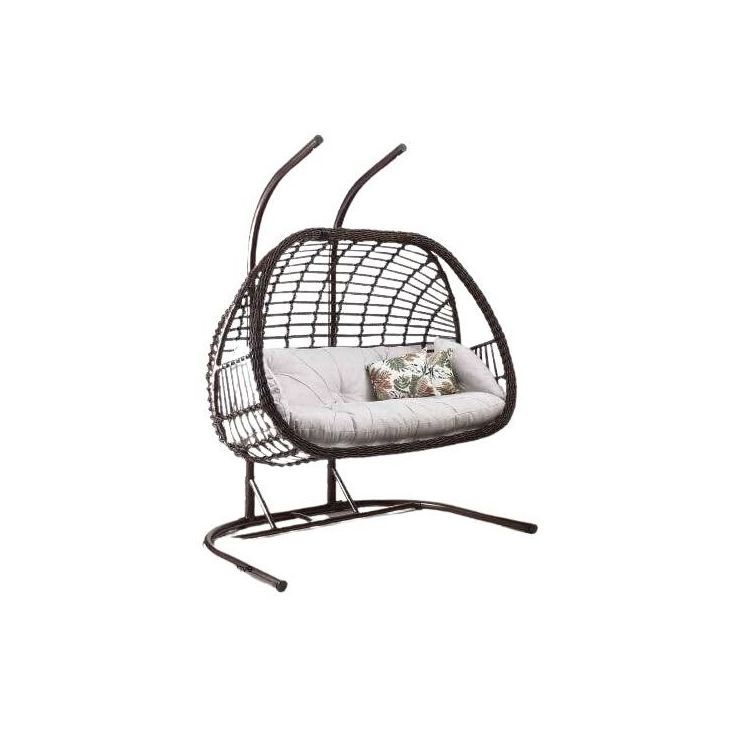 Garden Double Swing Chair Linento Garden Oylat  Cream