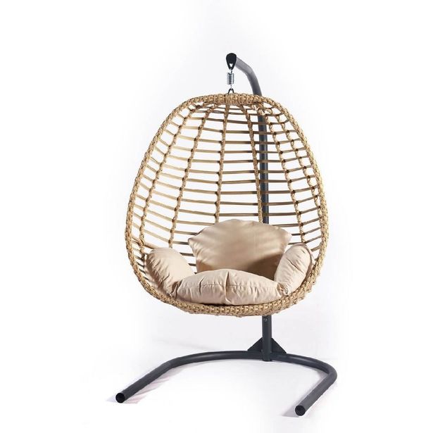 Garden Single Swing Chair Linento Garden Cenova  Cream 