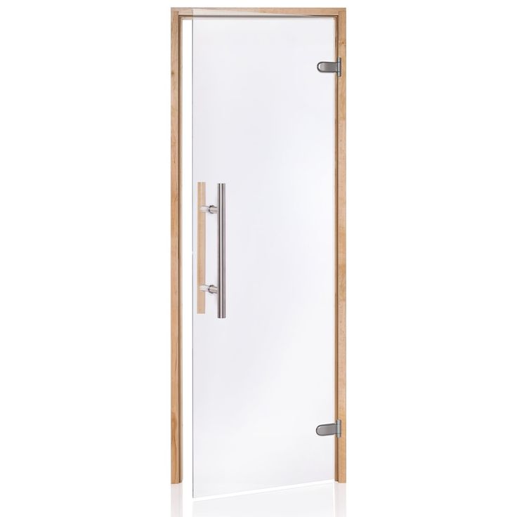 Saunan lasiovi Andres Glass Light Premium, leppäkarmi, eri kokoja, eri värejä