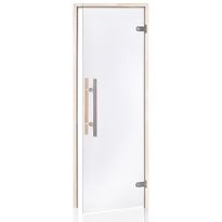 Saunan lasiovi Andres Glass Light Premium, haapakarmi, eri kokoja, eri värejä