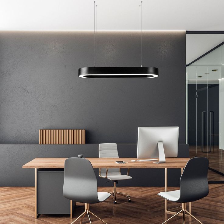 LED-riippuvalaisin Linento Lighting Ellipse-15500, 90cm, 3000K, musta