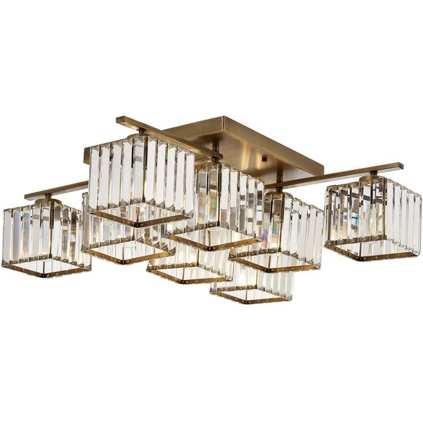 Kattovalaisin Linento Lighting Ysabel, 8-osainen, messinki