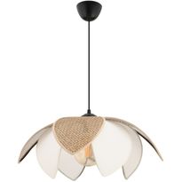 Riippuvalaisin Linento Lighting Peony Hazeran, Ø40cm, ruskea/beige/valkoinen
