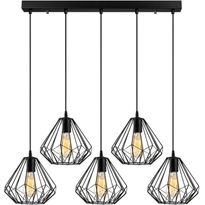 Kattovalaisin Linento Lighting Diamond, 5-osainen, musta