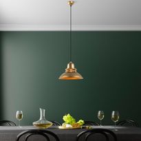Riippuvalaisin Linento Lighting Tibet-3735-1, Ø34cm, kulta