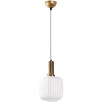 Riippuvalaisin Linento Lighting Asker, Ø20cm, valkoinen/kulta