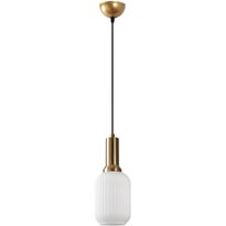 Riippuvalaisin Linento Lighting Asker, Ø13cm, valkoinen/kulta
