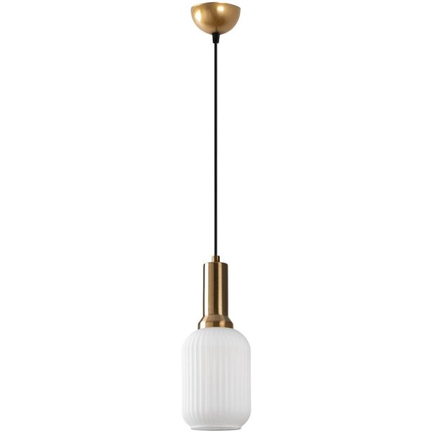 Riippuvalaisin Linento Lighting Asker, Ø13cm, valkoinen/kulta