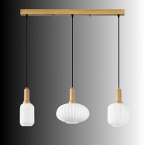 Riippuvalaisin Linento Lighting Asker 78cm 3-osainen valkoinen