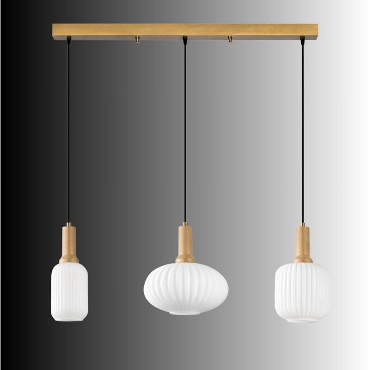 Riippuvalaisin Linento Lighting Asker 78cm 3-osainen kulta