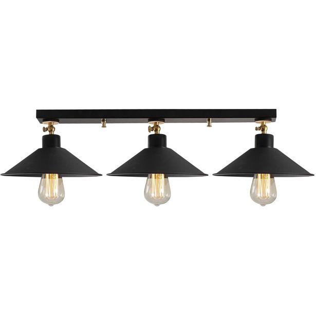 Kattovalaisin Linento Lighting Arcilla, 3-osainen, musta