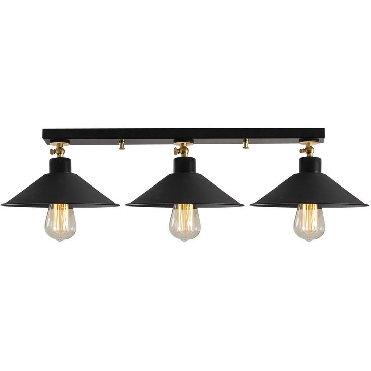 Kattovalaisin Linento Lighting Arcilla, 3-osainen, musta