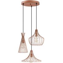 Kattovalaisin Linento Lighting Mezopotamya, Ø55cm, 3-osainen, kupari
