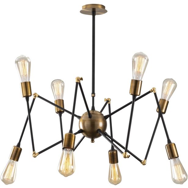 Kattovalaisin Linento Lighting Dixie, 8-osainen, pronssi