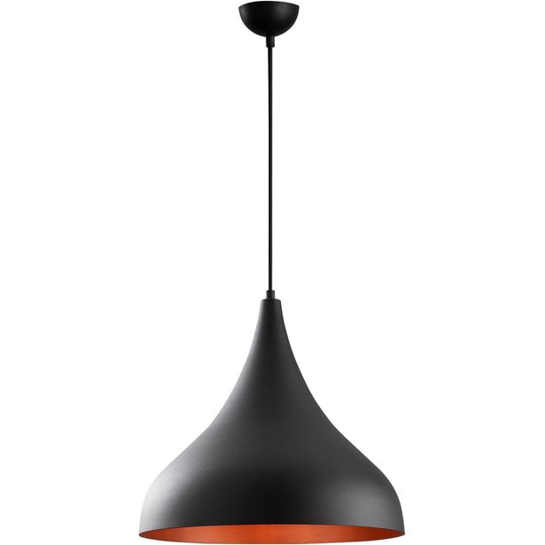 Kattovalaisin Linento Lighting Lowell, Ø41cm, musta