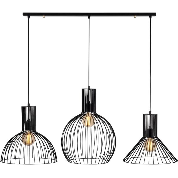 Kattovalaisin Linento Lighting Fellini, 3-osainen, musta