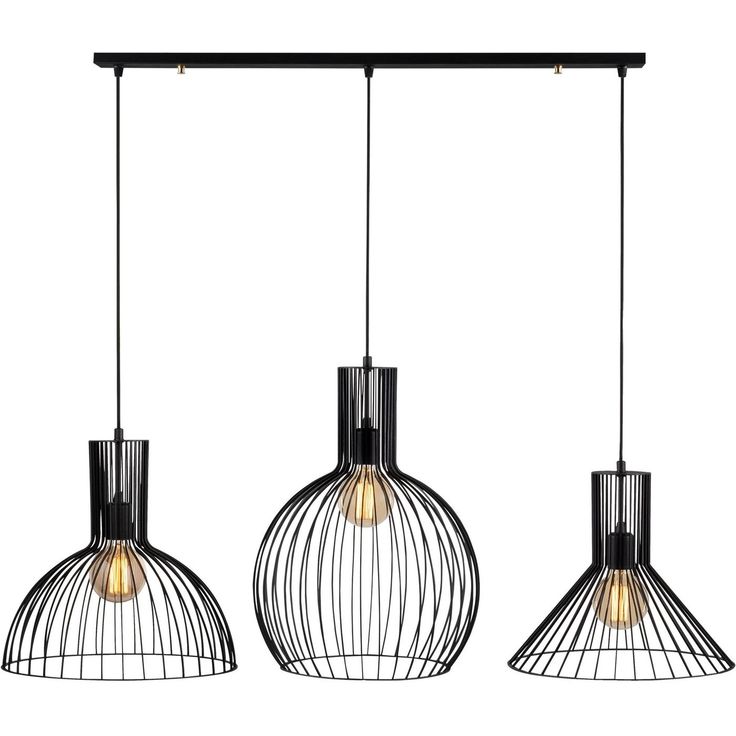 Kattovalaisin Linento Lighting Fellini, 3-osainen, musta