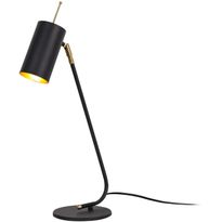 Pöytävalaisin Linento Lighting Clovis, musta/kulta